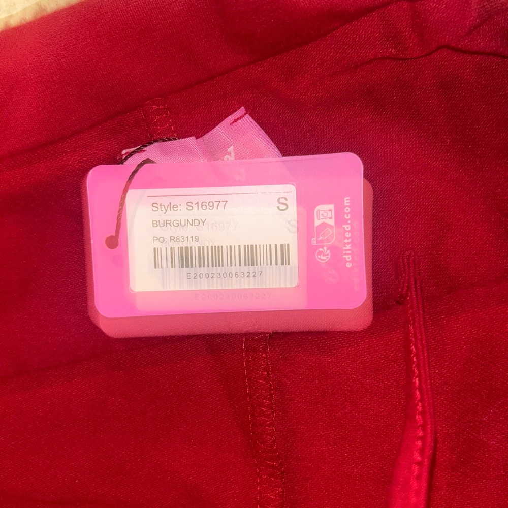 Red Micro Skort - Picture 4 of 5